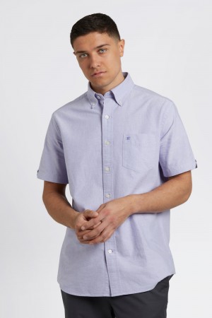 Ben Sherman Brighton Oxford Shirts Purple | SQTKBO-063