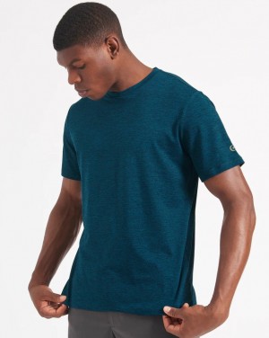 Ben Sherman Performance Stretch Marl Heather T-Shirt Navy | TISXVC-905