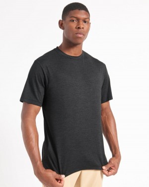 Ben Sherman Performance Stretch Marl T-Shirt Black | ACTEMJ-451