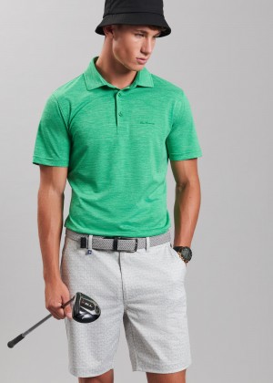 Ben Sherman Short Sleeve Polo Shirts Green | IBKFAS-850