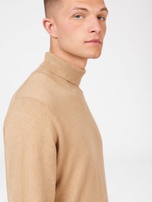 Ben Sherman Signature Roll Neck Knitwear Grey | OPZKMX-497