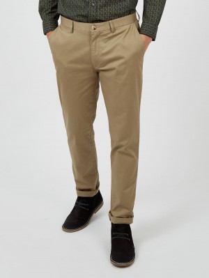 Ben Sherman Signature Slim Stretch Chino Pants Grey | VYPDTO-476