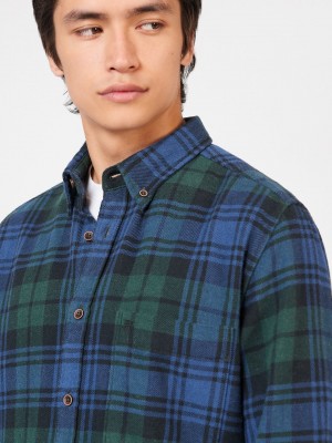 Ben Sherman Signature Tartan Check Shirts Green | APXYIV-697