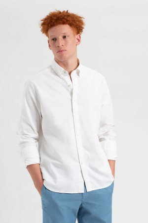 Ben Sherman St. Ives Resort Oxford Shirts White | GIVESC-526