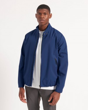 Ben Sherman Waterproof Harrington Jackets Blue | VBNWIA-478