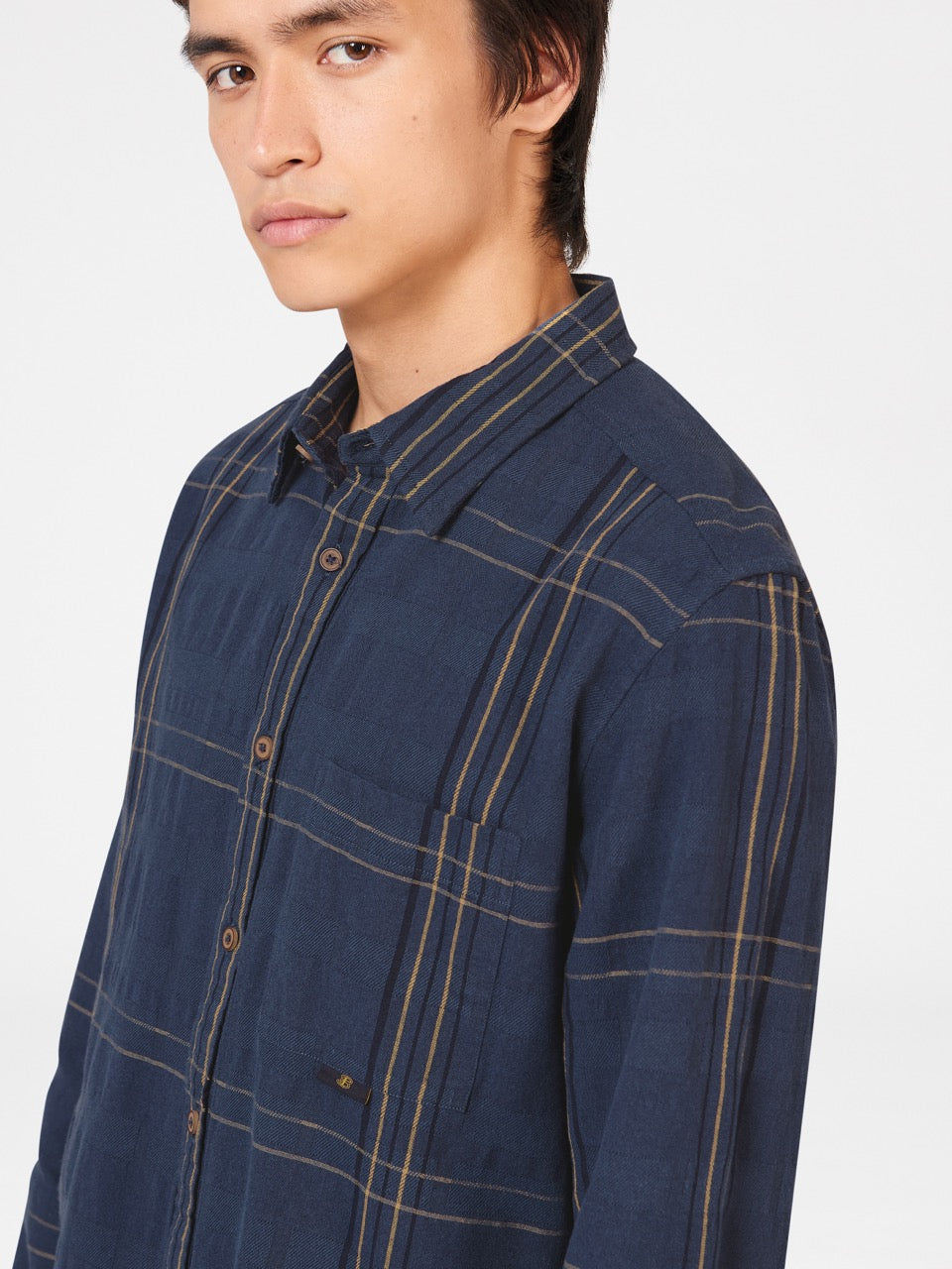 Ben Sherman B by Ben Sherman Indigo Check Shirts Indigo | BKISEX-570