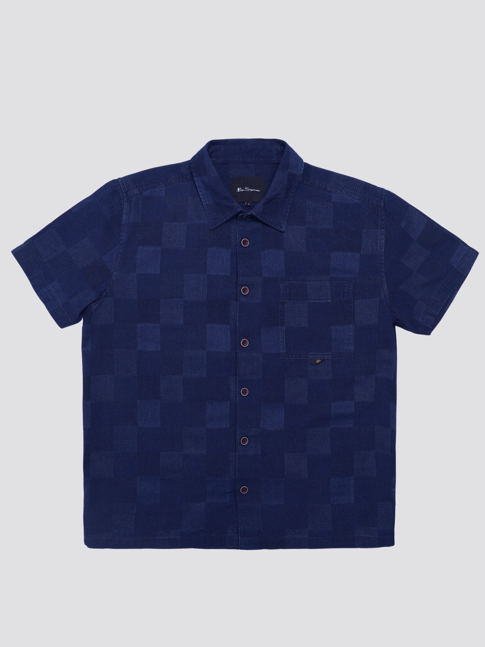 Ben Sherman B by Ben Sherman Indigo Check Shirts Navy | GKJLPQ-132