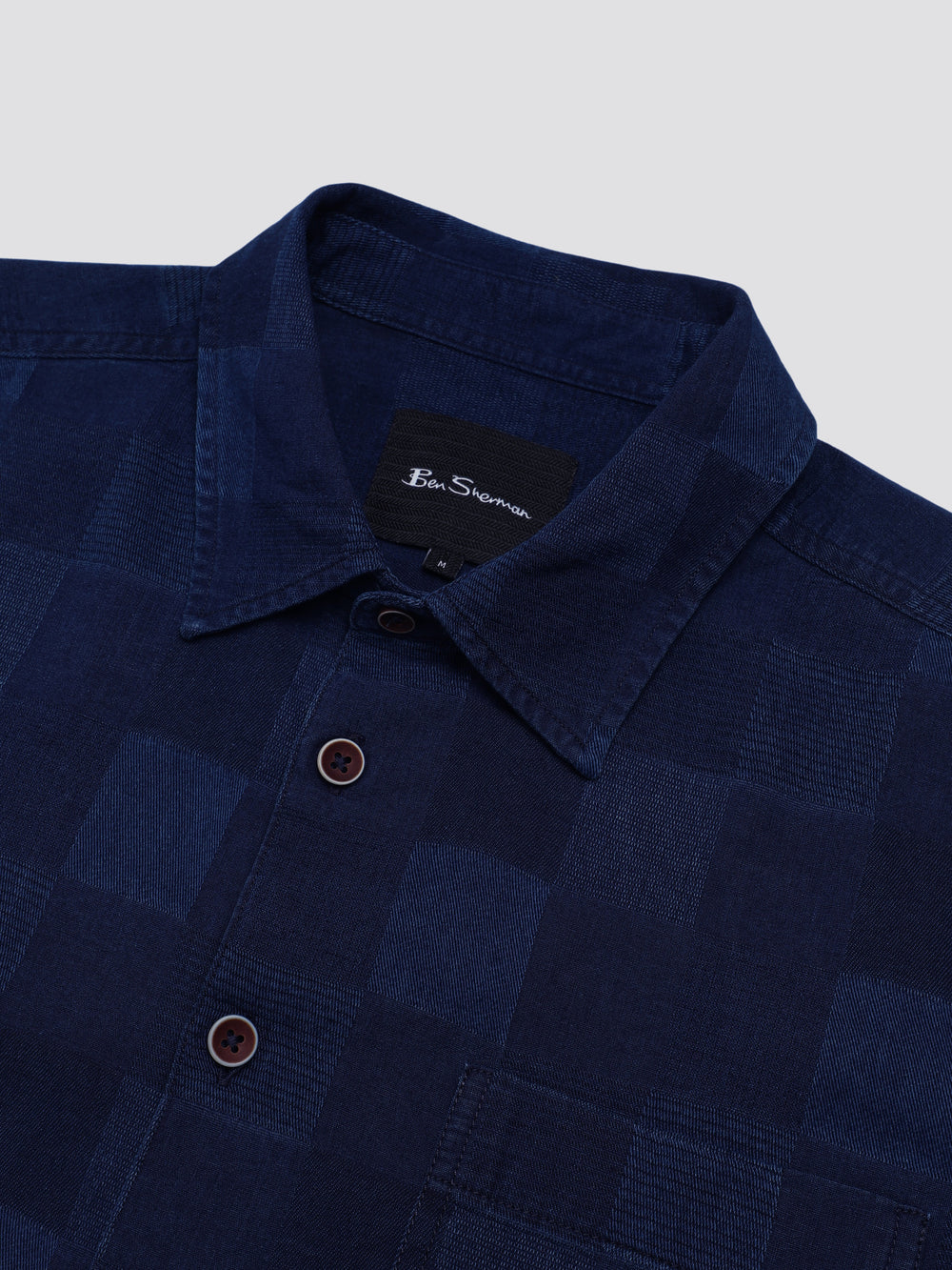 Ben Sherman B by Ben Sherman Indigo Check Shirts Navy | GKJLPQ-132