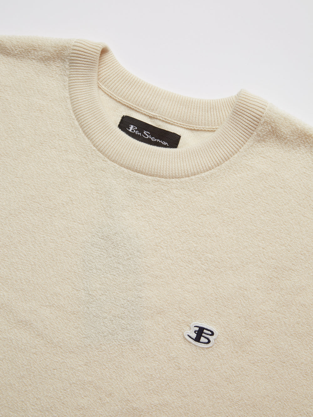 Ben Sherman B by Ben Sherman Textured Knitwear White | DUBPRC-581