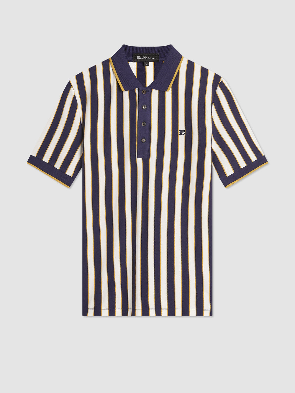 Ben Sherman B by Ben Sherman Vertical Stripe Polo Shirts Purple | SZFJEP-675