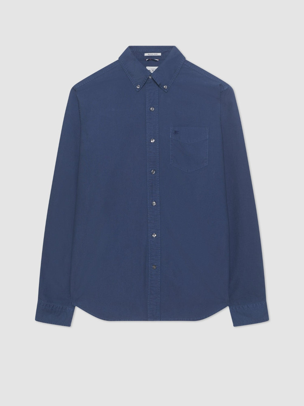 Ben Sherman Beatnik Oxford Garment Dye Shirts Indigo | LFKHCQ-718