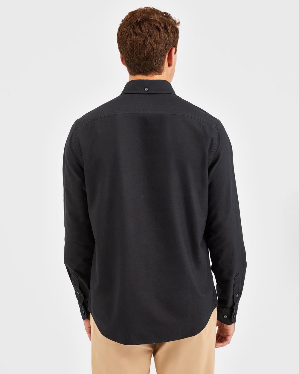 Ben Sherman Beatnik Oxford Garment Dye Shirts Black | LGNPSH-245