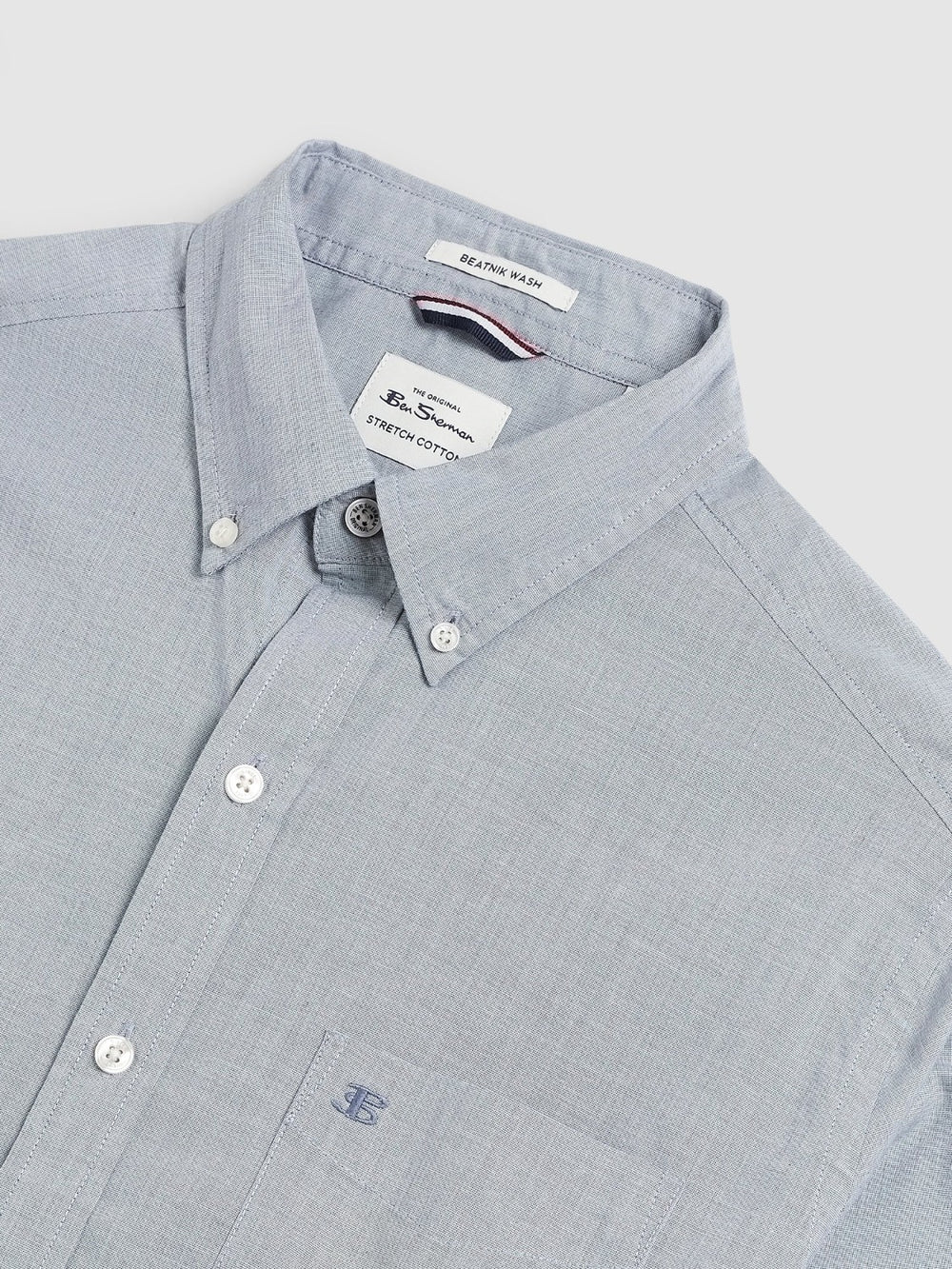 Ben Sherman Beatnik Wash Long-Sleeve Shirts Navy | PXRMYU-642