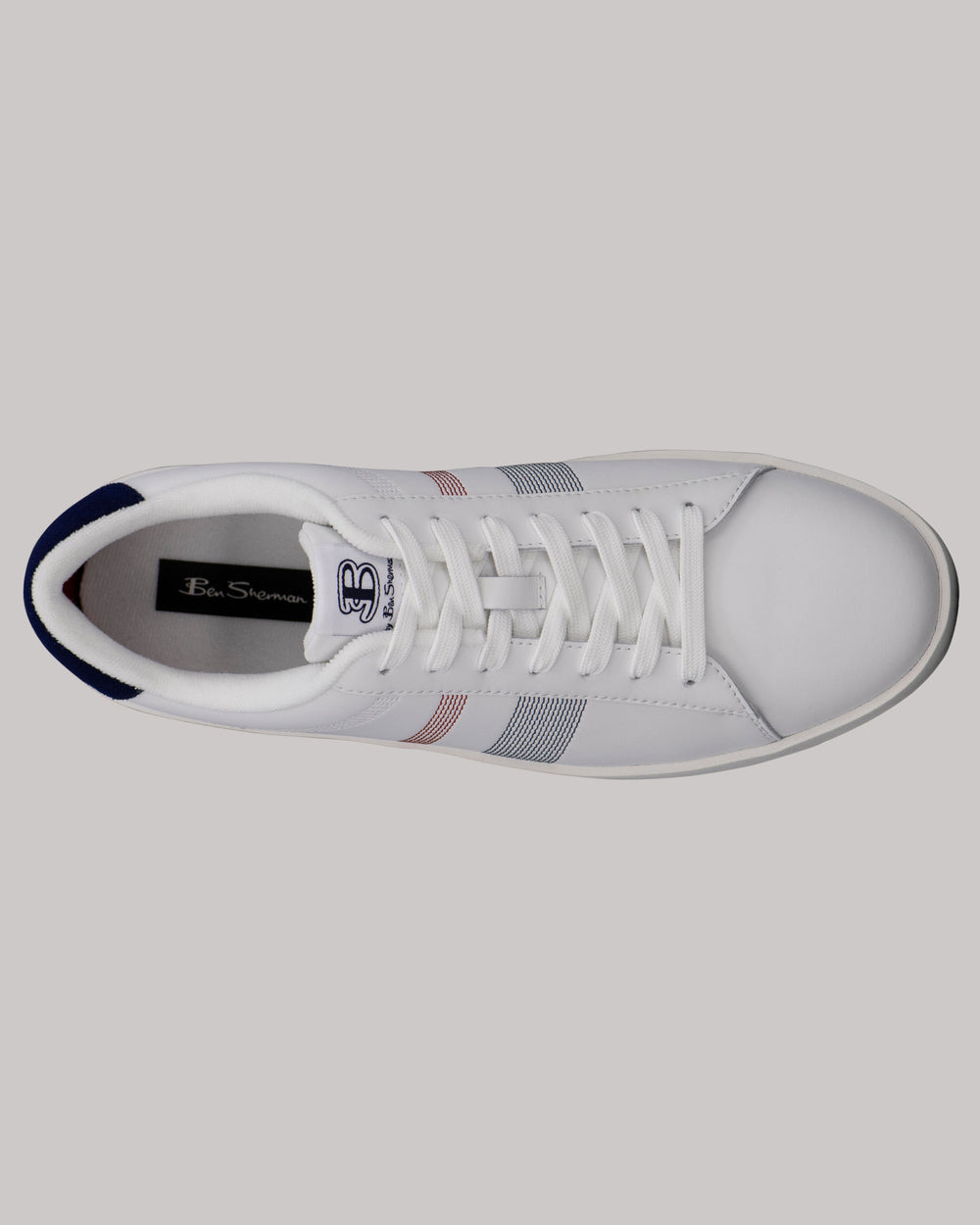 Ben Sherman Boxwell Sneakers White / Navy / Red | OATYLN-546