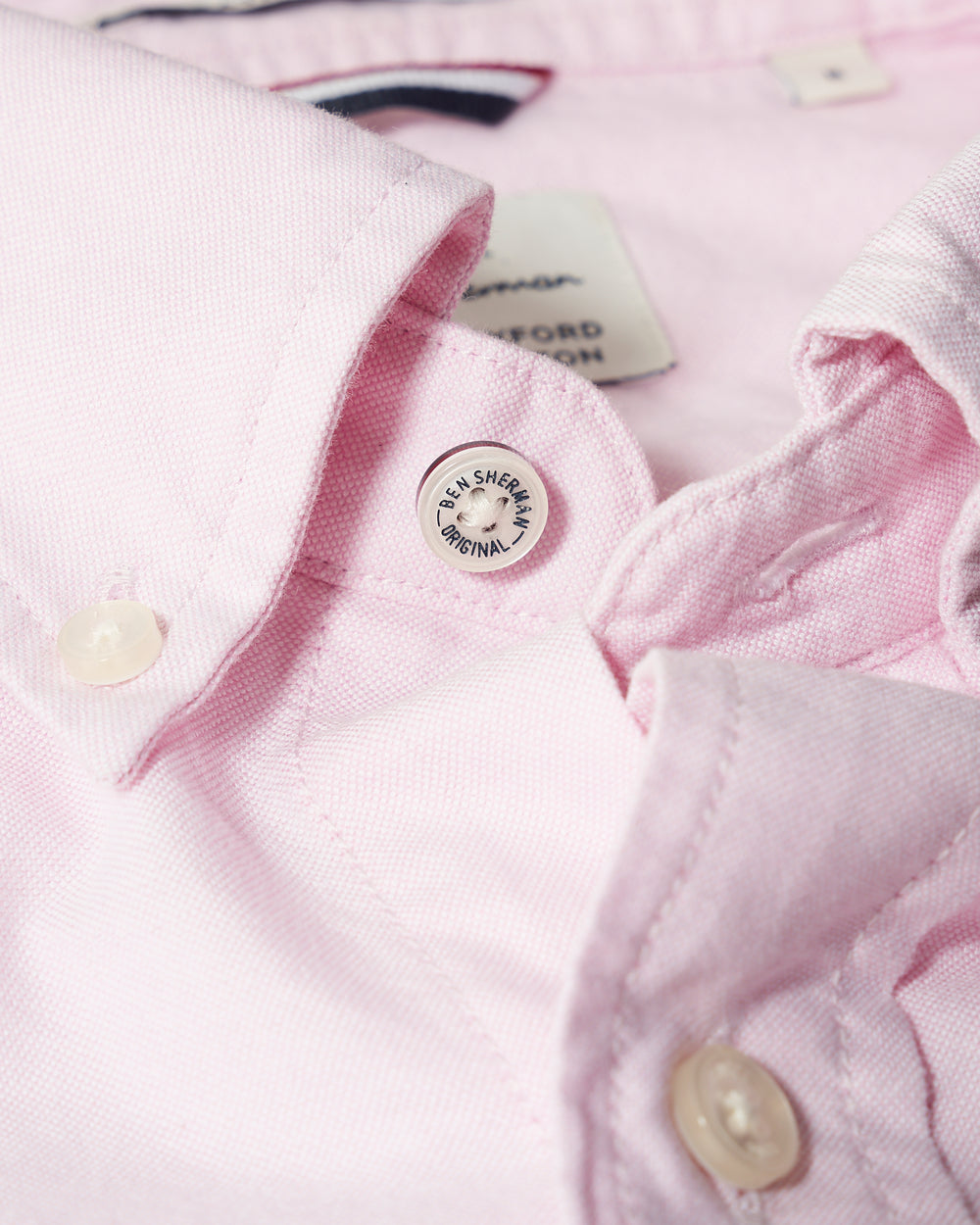 Ben Sherman Brighton Oxford Organic Shirts Pink | ZPYNAX-045