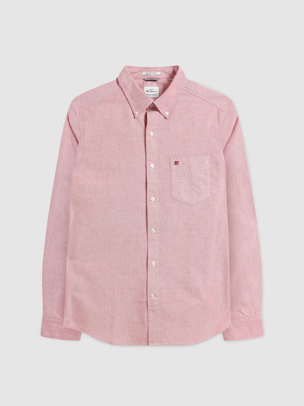 Ben Sherman Brighton Oxford Organic Shirts Light Red | ASCDVM-283