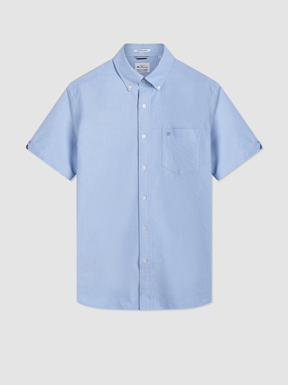 Ben Sherman Brighton Oxford Organic Shirts Blue | UXAEMO-586