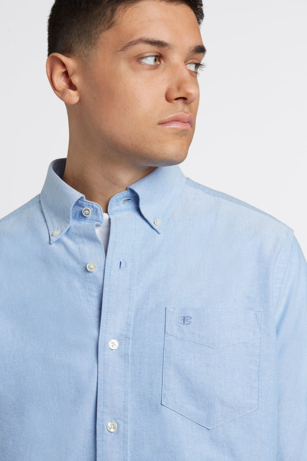 Ben Sherman Brighton Oxford Organic Shirts Blue | MPXVGR-930