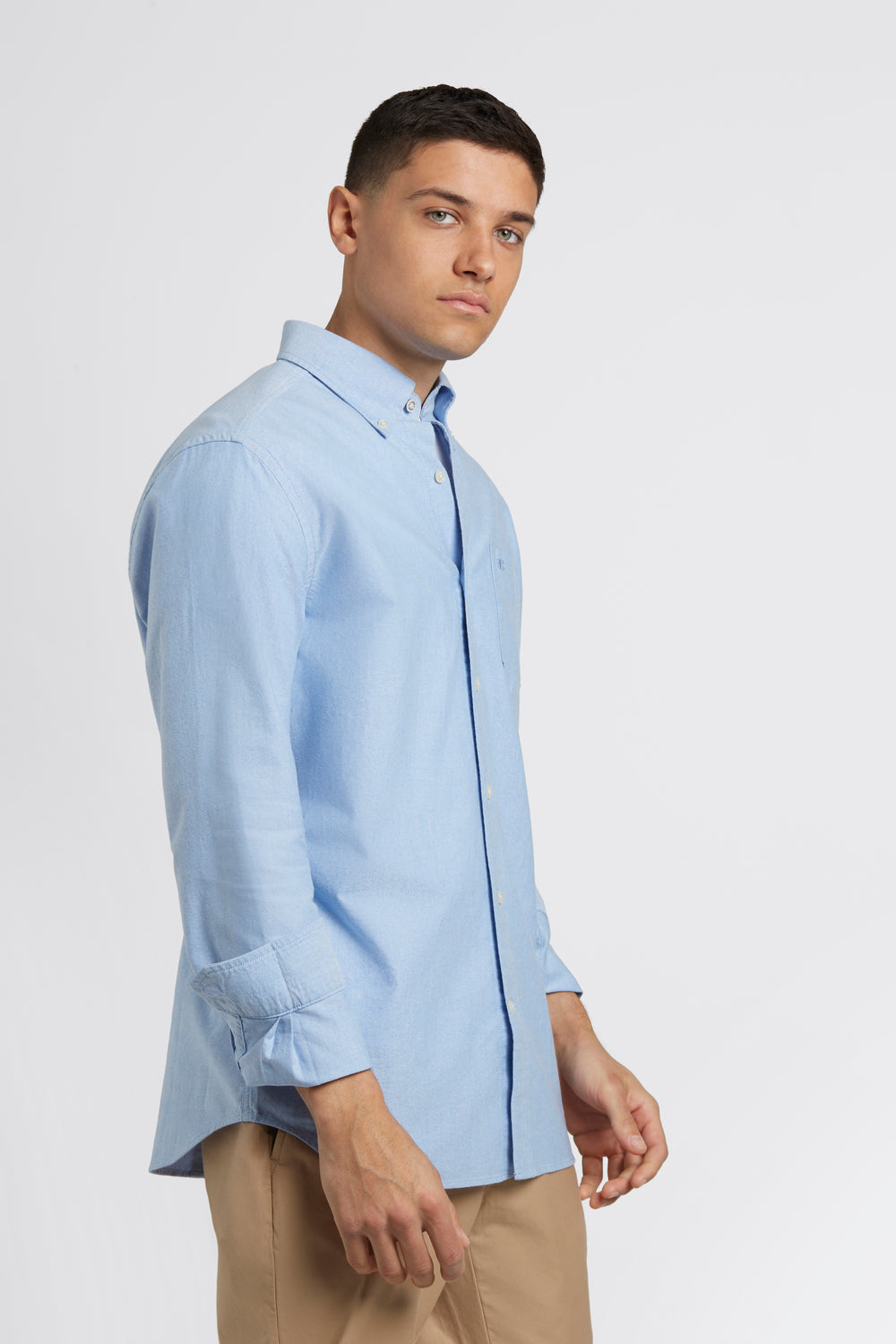 Ben Sherman Brighton Oxford Organic Shirts Blue | MPXVGR-930