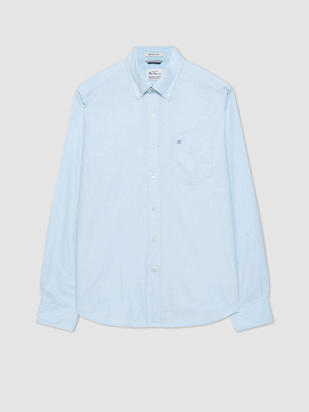 Ben Sherman Brighton Oxford Organic Shirts Blue | QRPWMA-498