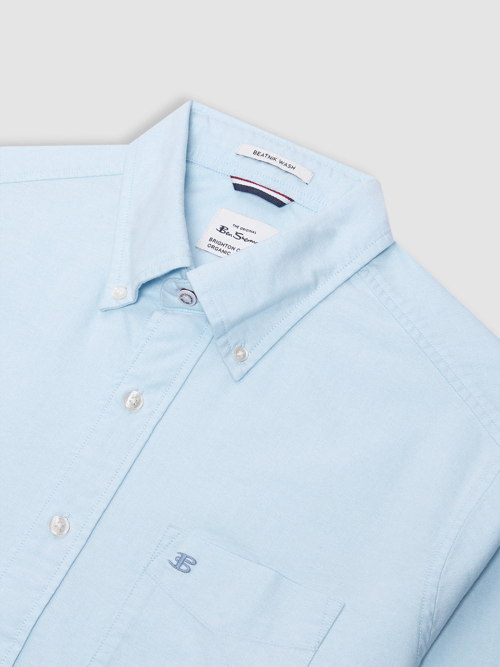 Ben Sherman Brighton Oxford Organic Shirts Blue | QRPWMA-498