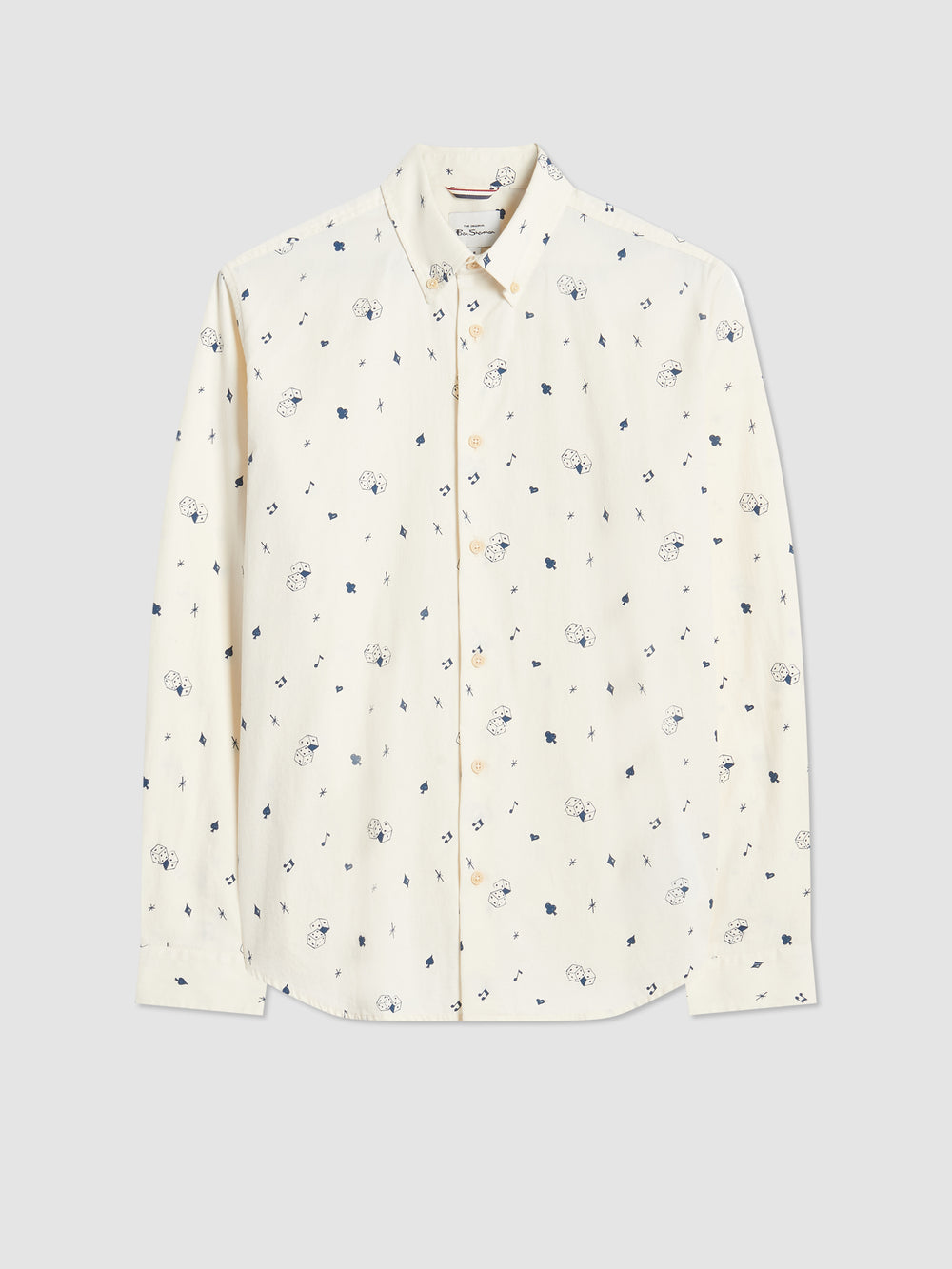 Ben Sherman Conversational Icon Shirts White | OJELZA-108