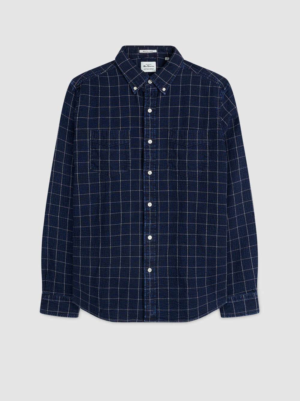 Ben Sherman Dalston Blues Beatnik Shirts Indigo | MPGAWE-231