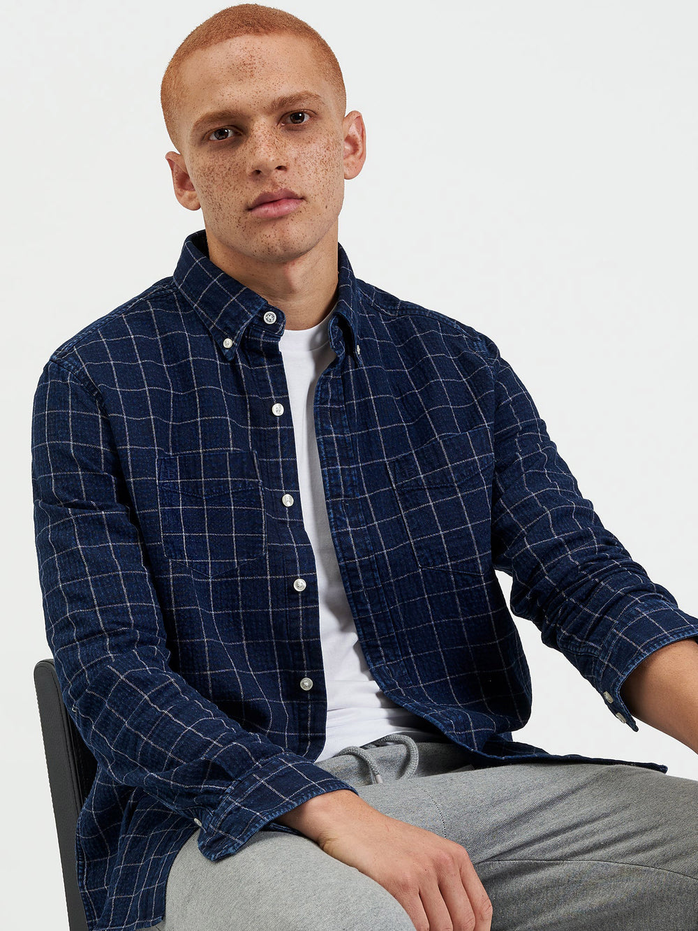 Ben Sherman Dalston Blues Beatnik Shirts Indigo | MPGAWE-231