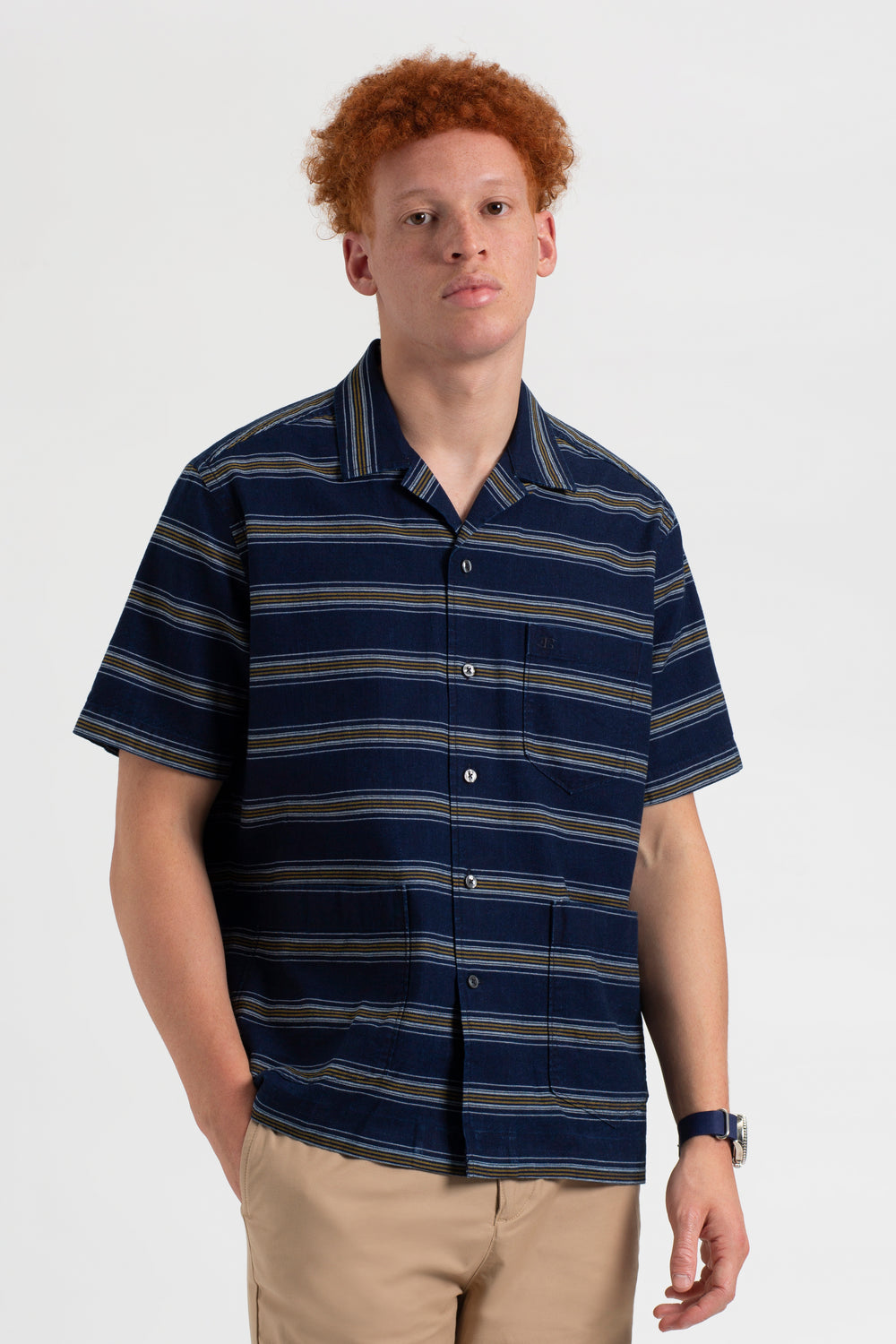 Ben Sherman Dalston Blues Lightweight Stripe Shirts Indigo | FONZCB-756