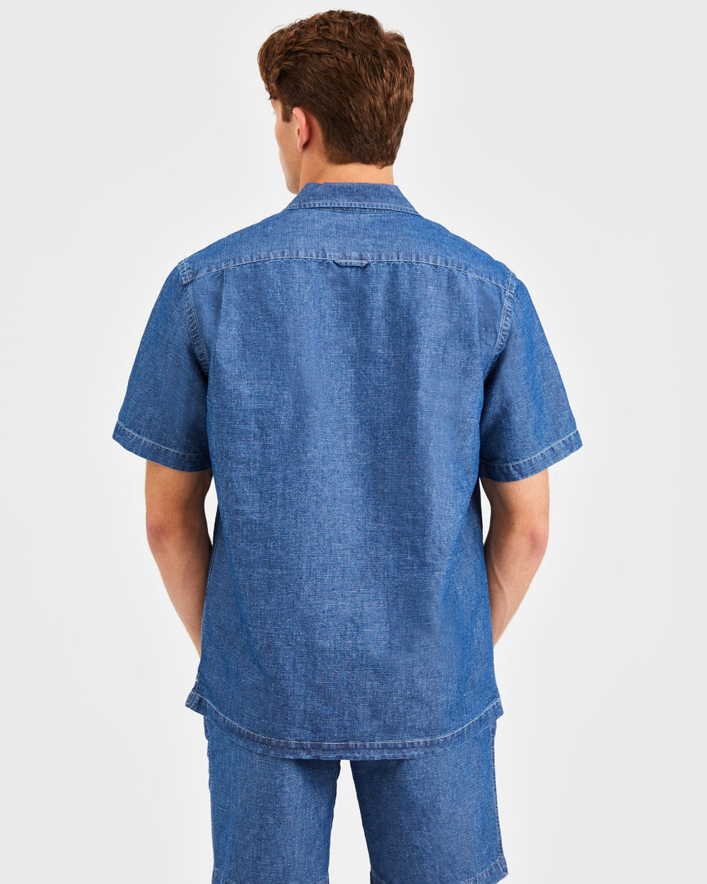 Ben Sherman Hastings Garment Dye Chambray Shirts Indigo | PWJDVA-384