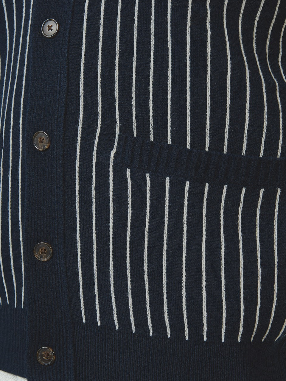 Ben Sherman Jacquard Stripe Cardigan Knitwear Navy | DIGCFY-236