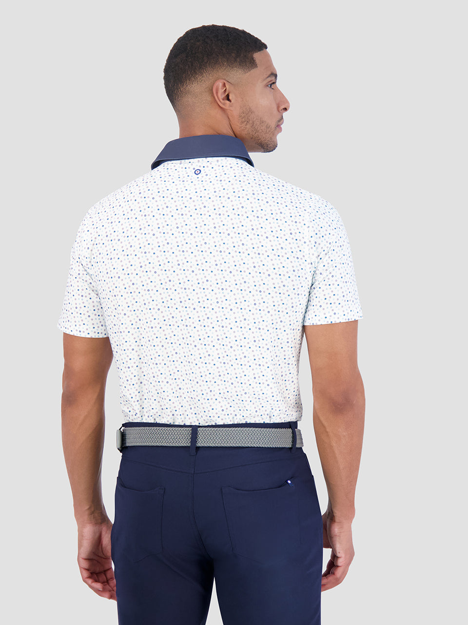 Ben Sherman Polka Dots Tech Jersey Sports Fit Polo Shirts White | YADLEP-164