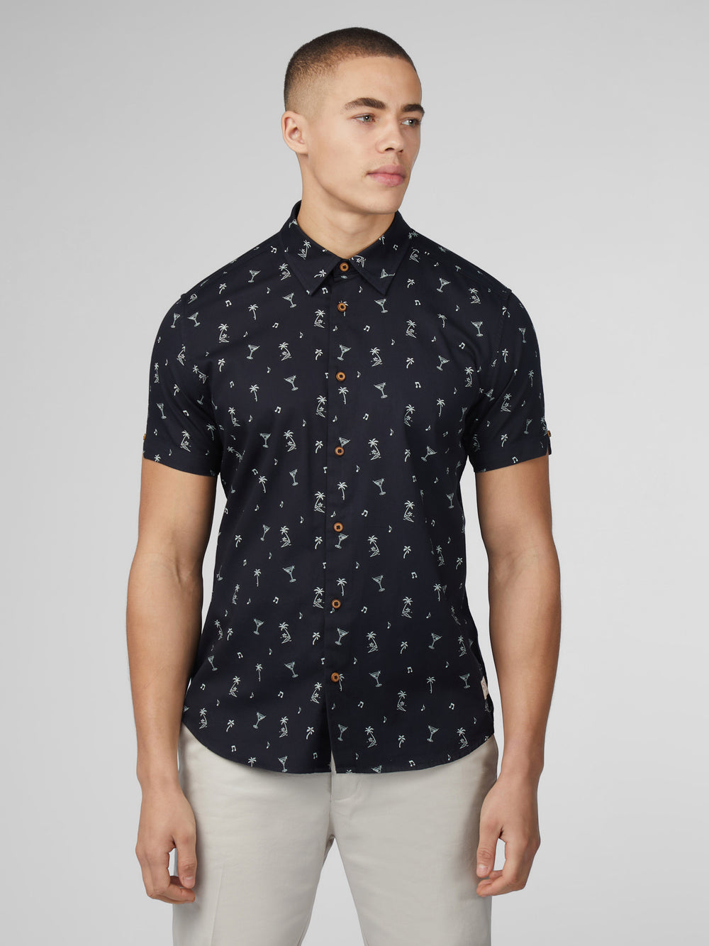 Ben Sherman Scattered Shirts Black | NQVJXO-238