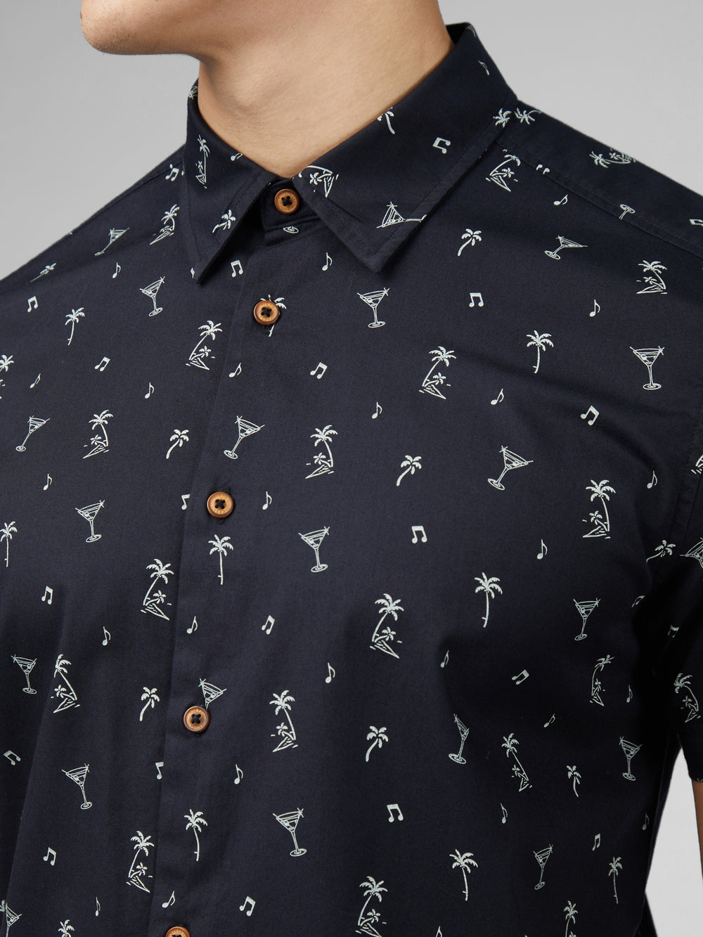 Ben Sherman Scattered Shirts Black | NQVJXO-238