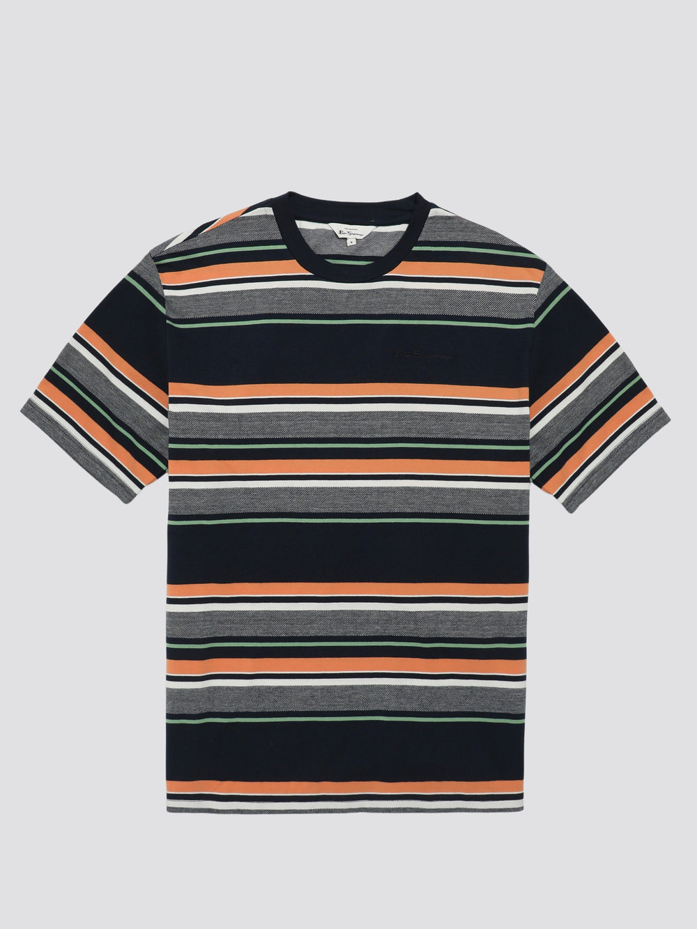 Ben Sherman Signature Engineered Stripe T-Shirt Navy | THUDIC-651