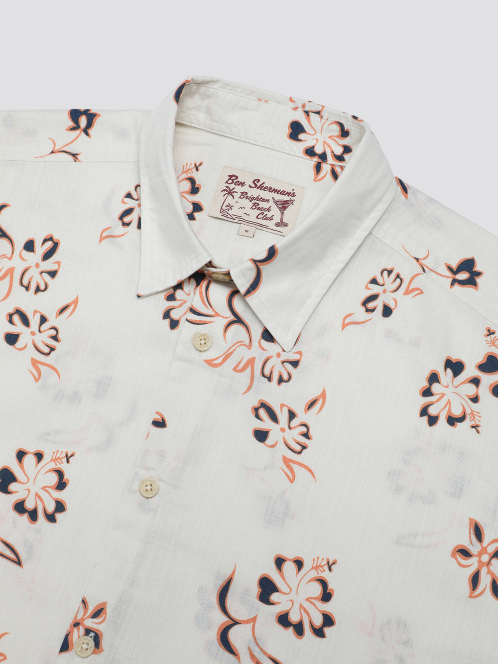 Ben Sherman Signature Linear Floral Shirts White | ACRGEI-241