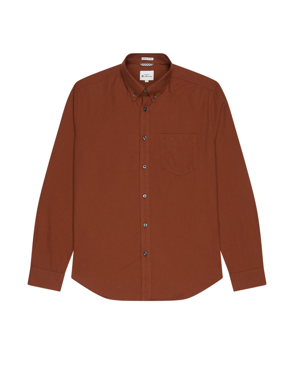 Ben Sherman Signature Long-Sleeve Oxford Shirts Orange | PSKBFY-091