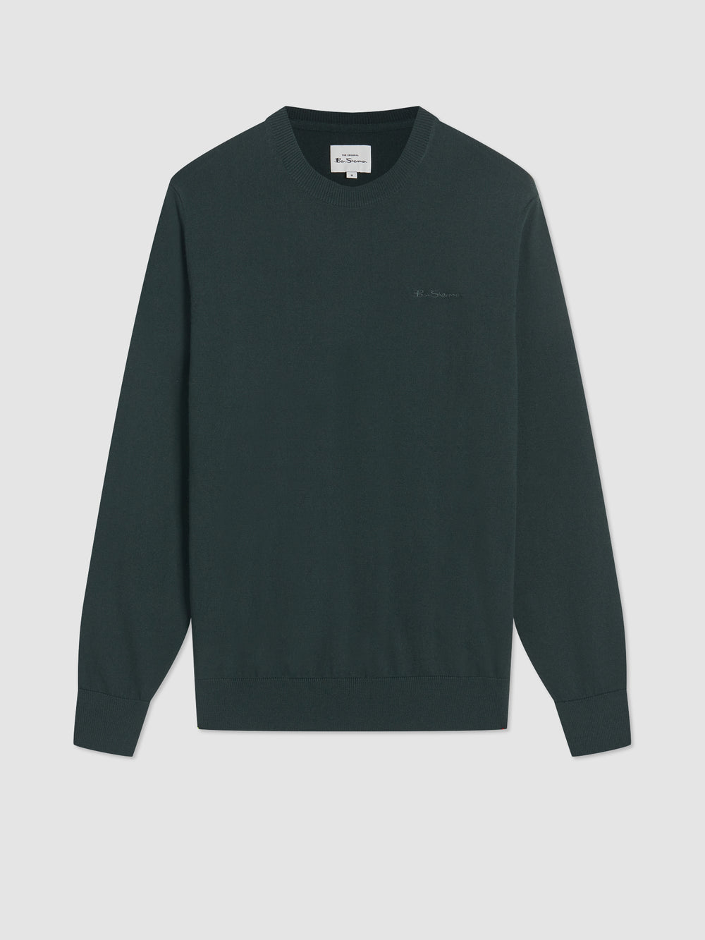 Ben Sherman Signature Merino Crewneck Knitwear Dark Green | HYMFNB-678