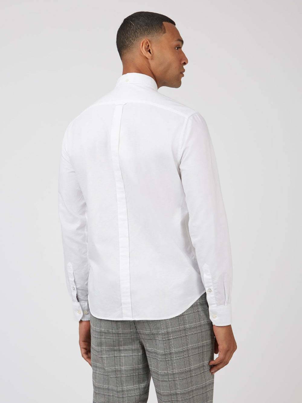 Ben Sherman Signature Organic Long-Sleeve Oxford Shirts White | NBZMJE-483