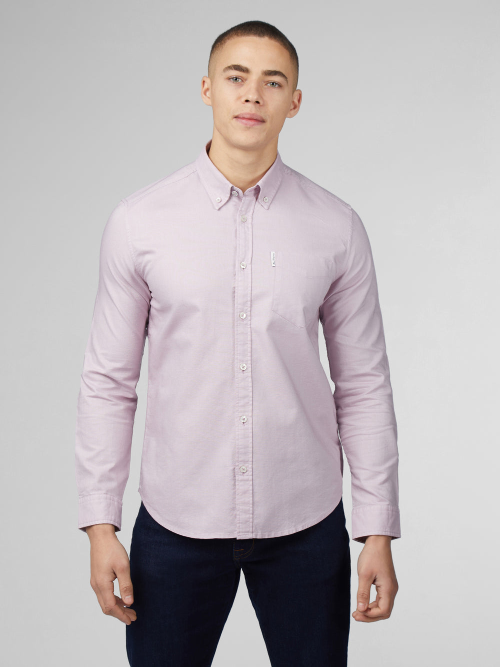 Ben Sherman Signature Oxford Long Sleeve Shirts Purple | WFVDCP-834