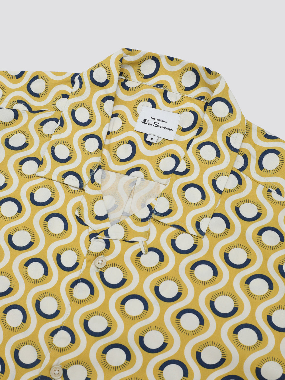 Ben Sherman Signature Retro Geo Shirts Yellow | YFWEGV-053