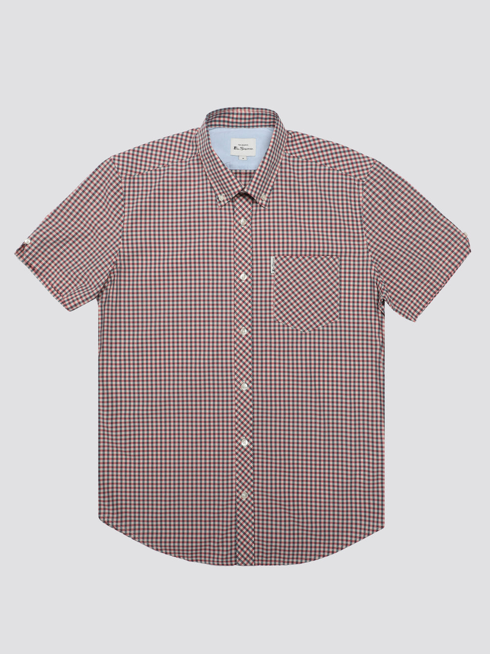 Ben Sherman Signature Short Sleeve Gingham Shirts Red / White | MVDOIB-741