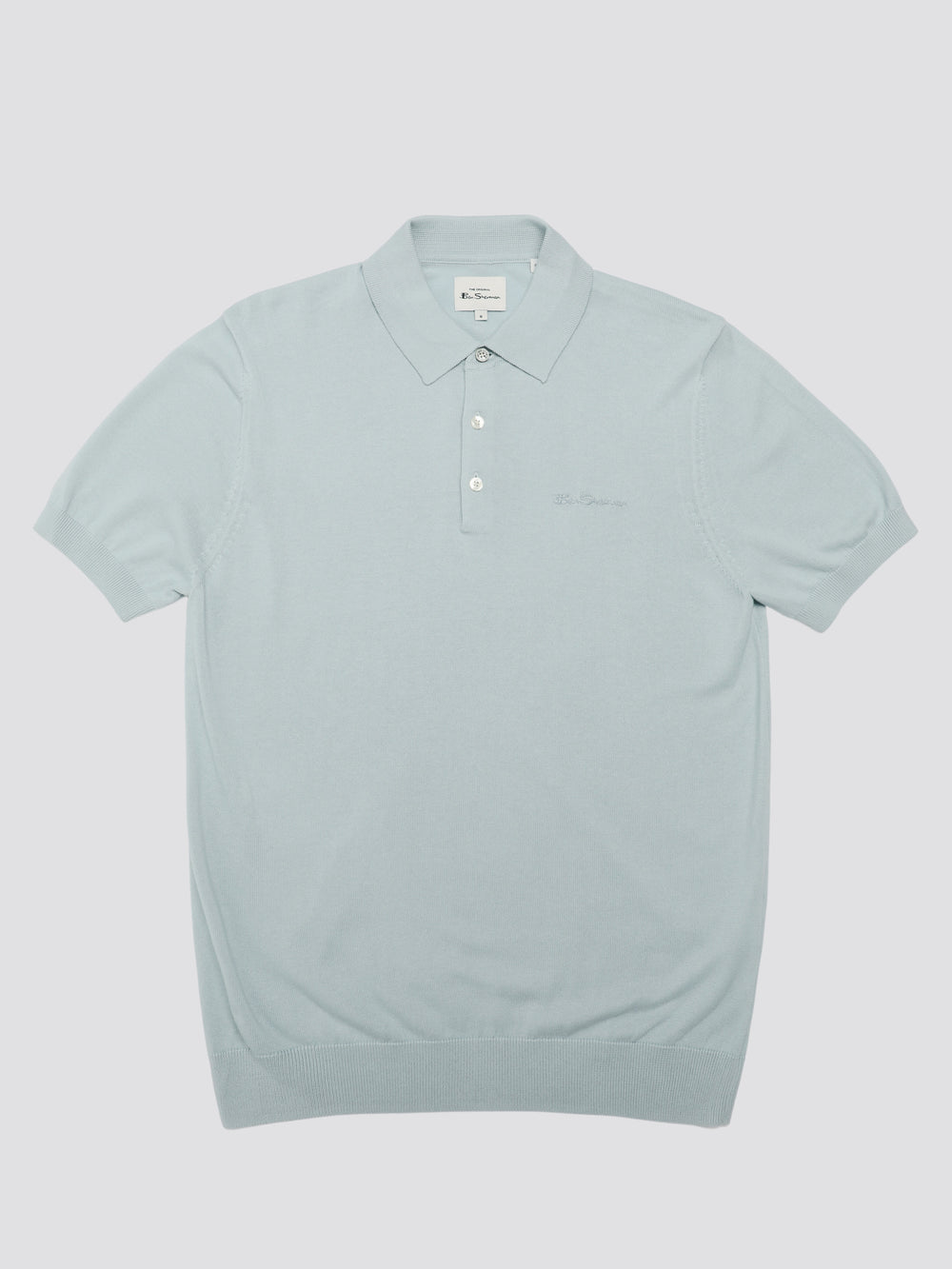 Ben Sherman Signature Short Sleeve Polo Knitwear Blue | YXHBLM-657