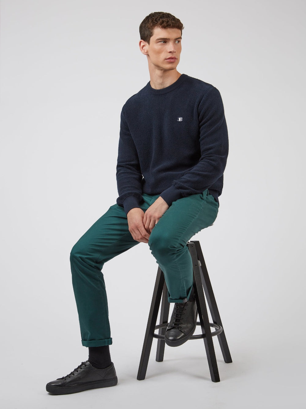 Ben Sherman Signature Slim Stretch Chino Pants Green | IQVDGF-638