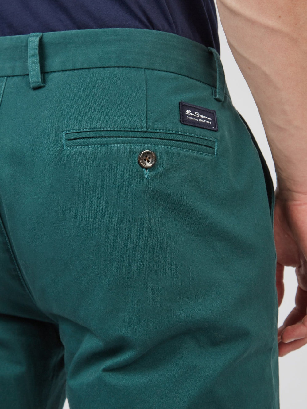 Ben Sherman Signature Slim Stretch Chino Pants Green | IQVDGF-638