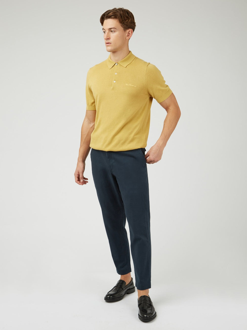 Ben Sherman Signature Slim Taper Linen Pants Green | CLZKVJ-409