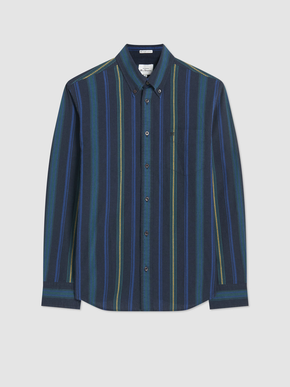 Ben Sherman Signature Striped Oxford Shirts Green | YSEGQC-015