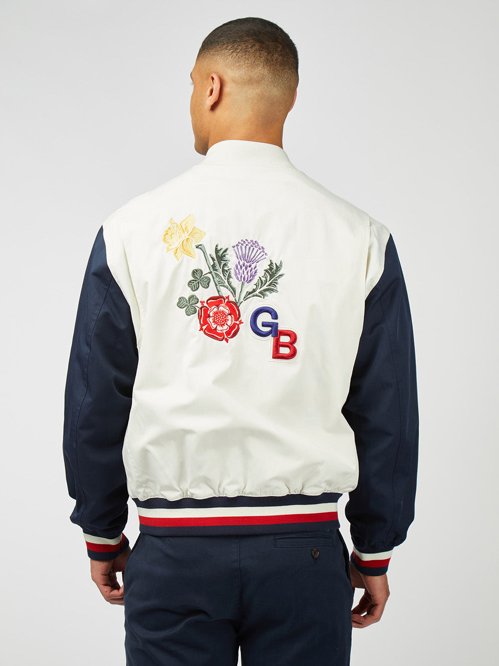 Ben Sherman Team GB Commercial Bomber Jackets White | JQUWND-052