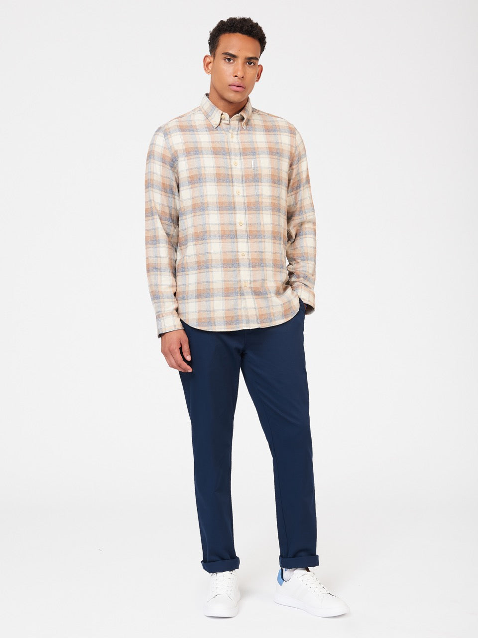 Ben Sherman Twisted Yarn Check Shirts Brown | BAGEJW-437