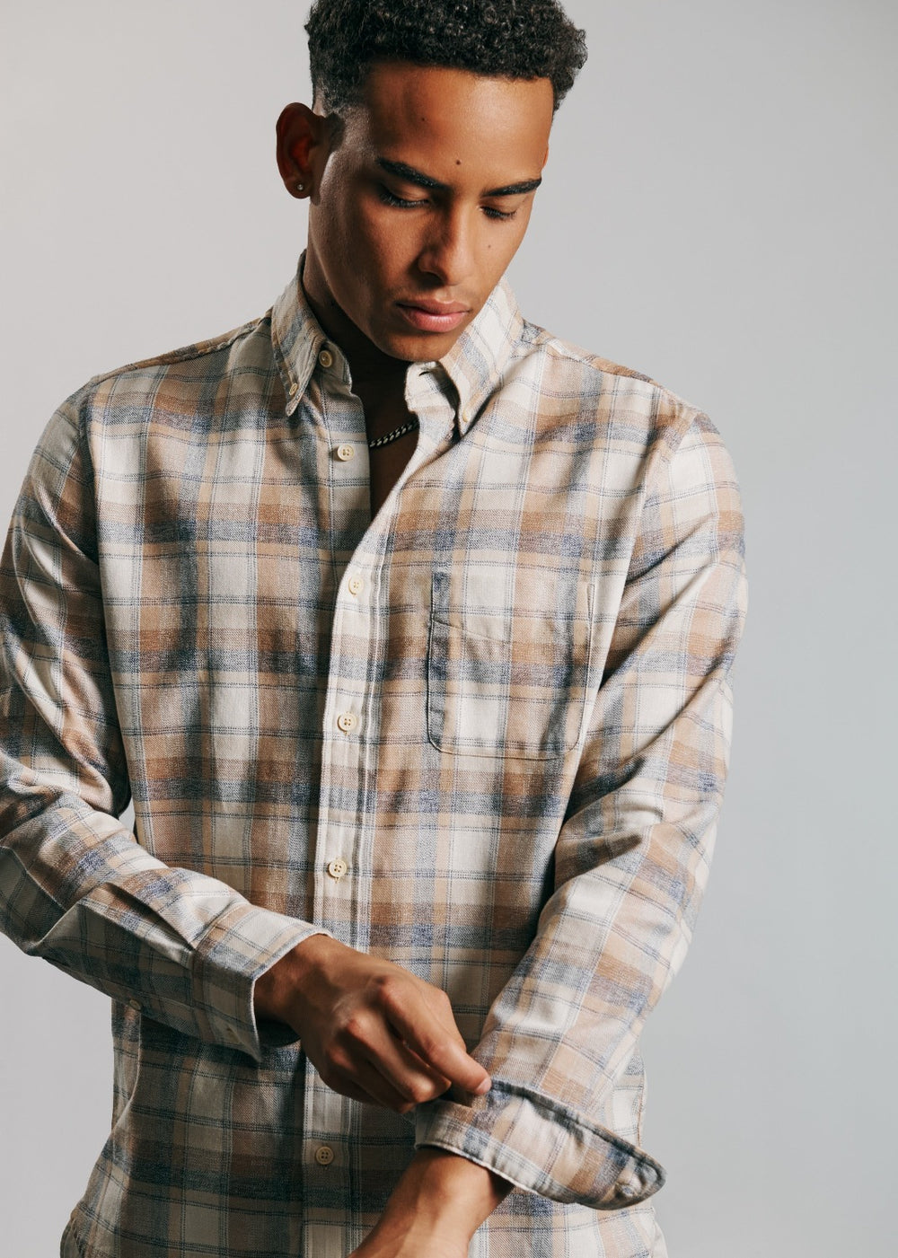 Ben Sherman Twisted Yarn Check Shirts Brown | BAGEJW-437